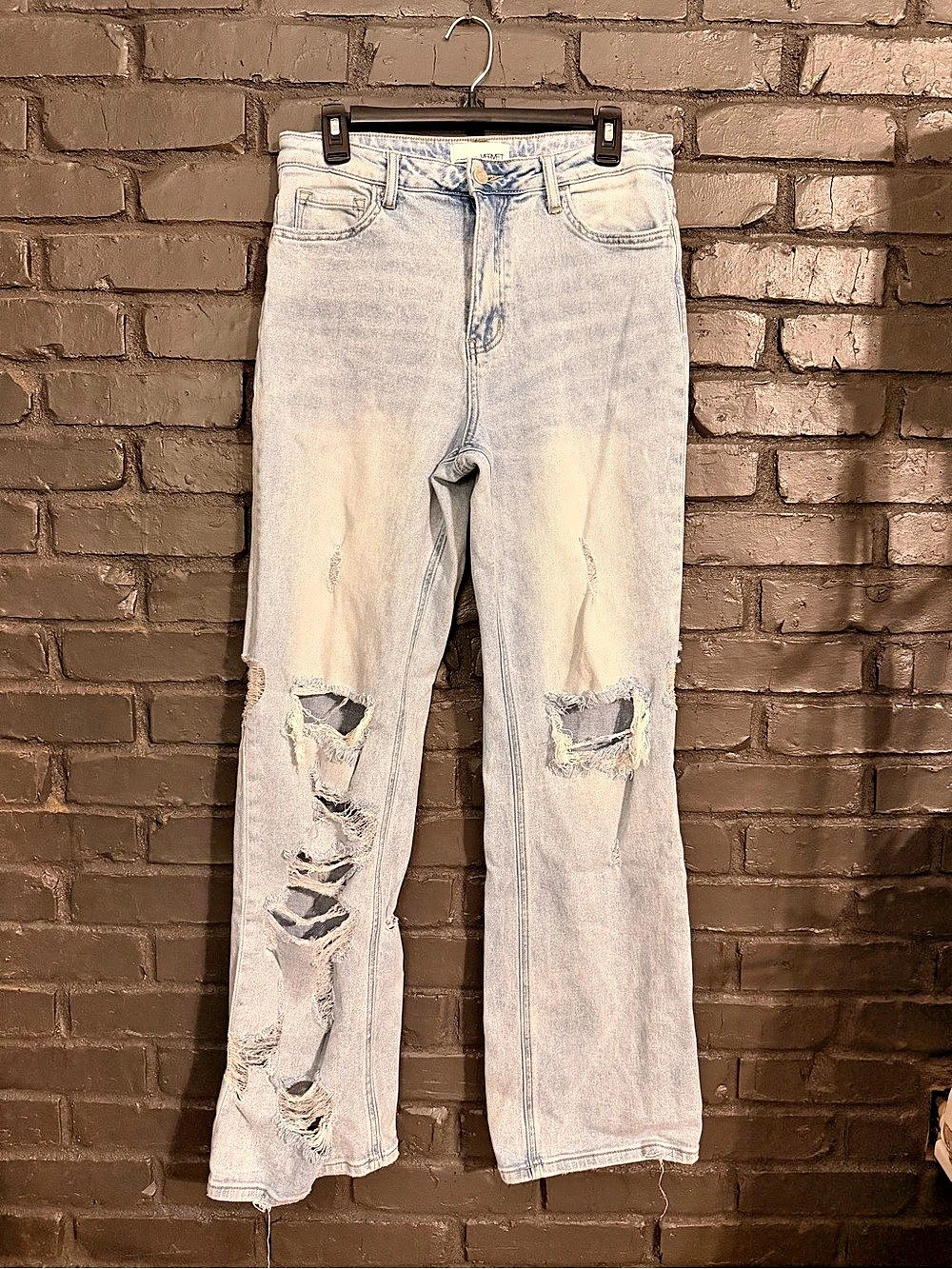 Vervet Distressed Wide Leg Jeans Waist 29